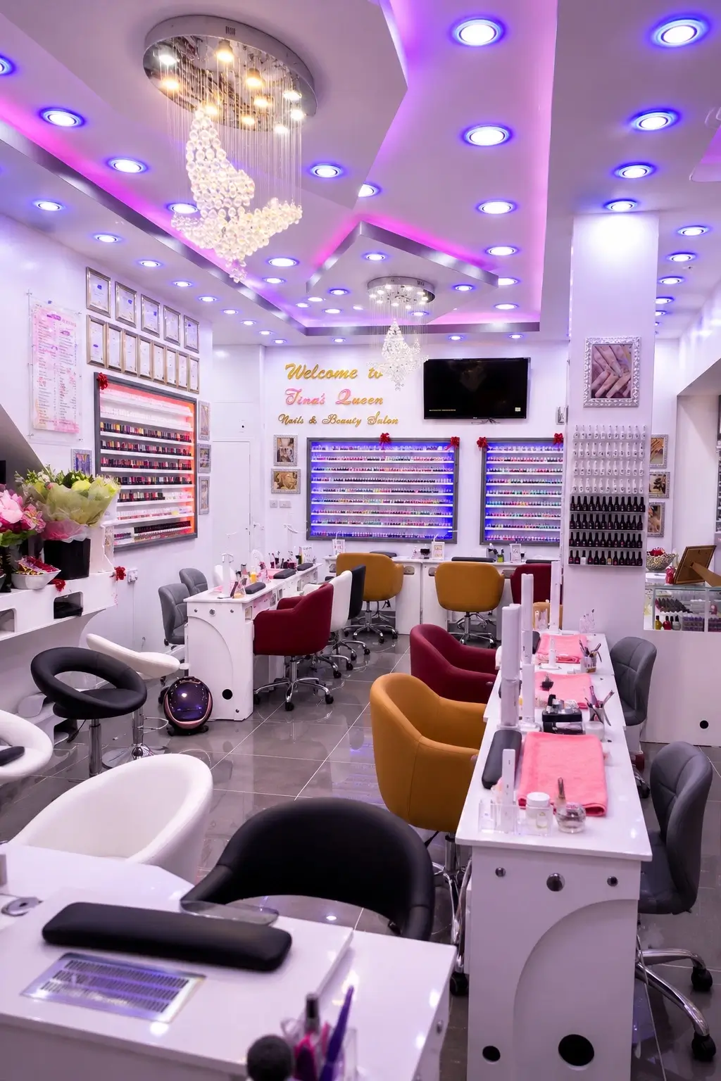 Inside Tina's Queen Nails and Beauty Salon